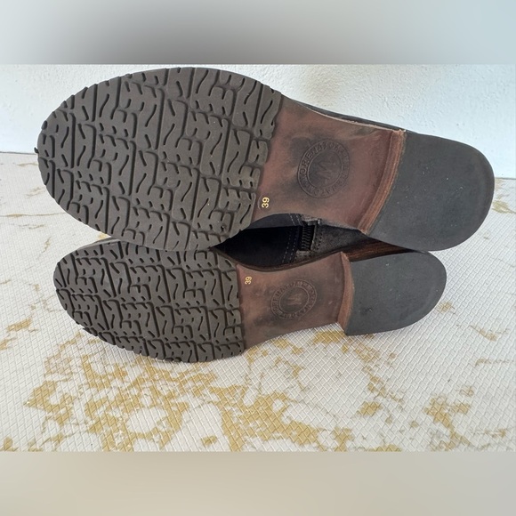 🔥🔥FINAL CLEARENACE 🔥🔥 MORENATOM Gray and Black Mix Leather Boots - Picture 8 of 10